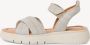Tamaris Beige Casual Platte Sandalen Beige Dames - Thumbnail 4