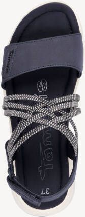 Tamaris Sleehaksandaaltjes plateau comfortabele schoen sandaal met elastische gekruiste riempjes - Foto 4