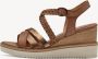 Tamaris Sandalen met hak cognac Synthetisch Dames - Thumbnail 3