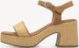 Tamaris Sandalen met hak cognac Textiel Dames - Thumbnail 4