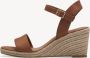 Tamaris dames espadrilles met sleehak zwart - Thumbnail 2