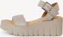 Tamaris Sandalen van leer met geprofileerde plateauzool - Thumbnail 7