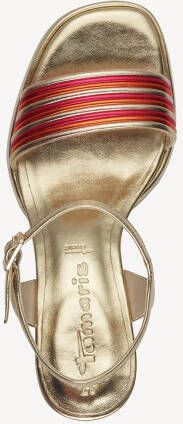 Tamaris Metallic Gouden Sandalette Vegan Zomer Look Multicolor Dames - Foto 8