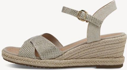 Tamaris Slippers plateau zomerschoen pantoffels in monochrome look - Foto 14