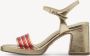 Tamaris Metallic Gouden Sandalette Vegan Zomer Look Multicolor Dames - Thumbnail 6