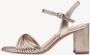 Tamaris Sandalen met hak goud Synthetisch Dames - Thumbnail 4