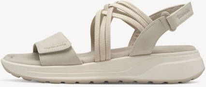Tamaris Sleehaksandaaltjes plateau comfortabele schoen sandaal met elastische gekruiste riempjes - Foto 2