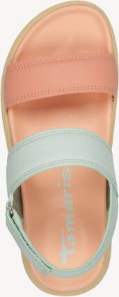 Tamaris Sandalen plateau zomerschoen klittenbandschoen sandaal in vegan verwerking - Foto 3