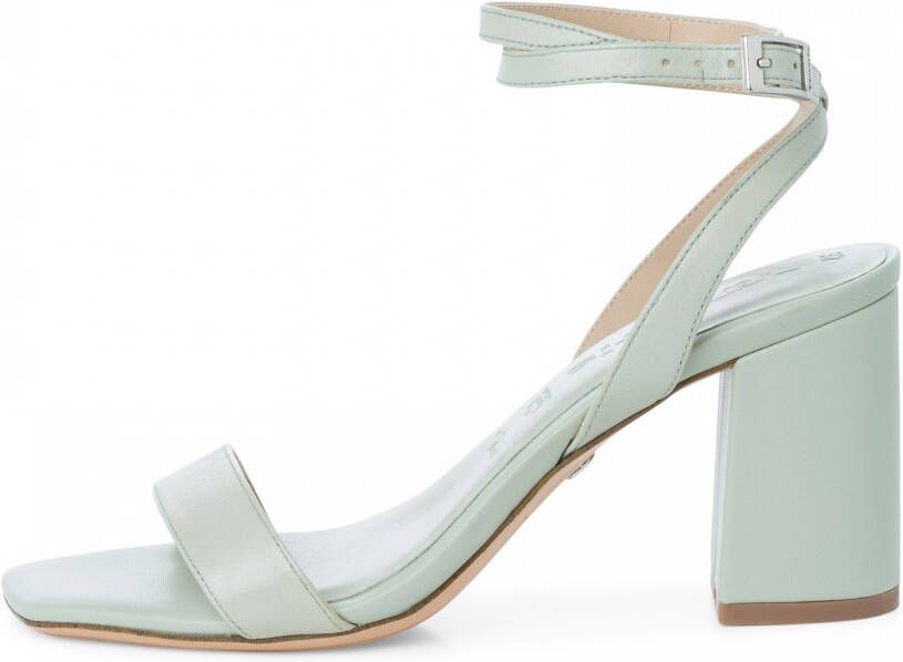 Tamaris Sandalen met hak groen Leer Dames - Foto 5