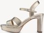 Tamaris Sandalen met hak goud Synthetisch Dames - Thumbnail 4