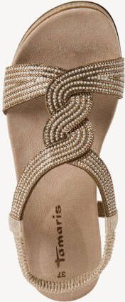 Tamaris Sleehaksandaaltjes bandjessandaal met sierparels en sierstenen uitgebreid versierd - Foto 4