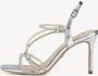 Tamaris Sandalen met hak zilver Synthetisch Dames - Thumbnail 2