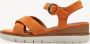 Tamaris Zomer Platte Sandalen Orange Dames - Thumbnail 4