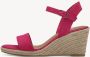 Tamaris Sandalen roze Textiel Dames - Thumbnail 4