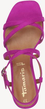 Tamaris Sandaaltjes zomerschoen sandaal blokhak met fijne bandjes - Foto 5