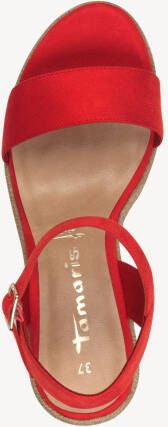 Tamaris Sleehaksandaaltjes zomerschoen sandaal sleehak met verstelbare bandjes - Foto 3