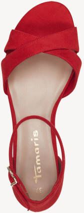 Tamaris Sandaaltjes zomerschoen sandaal blokhak met beklede hak - Foto 4