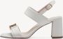 Tamaris Witte Casual Open Platte Sandalen White Dames - Thumbnail 4