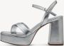 Tamaris Zilveren Platte Sandalen voor Vrouwen Gray Dames - Thumbnail 3