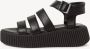 Tamaris Stijlvolle Platte Sandalen voor Vrouwen Black Dames - Thumbnail 5