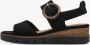 Tamaris Trendy Comfortabele Suède Sandaal Black Dames - Thumbnail 7