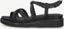 Tamaris Sandalen met sleehak zwart Imitatieleer Dames - Thumbnail 4