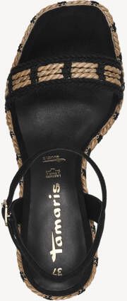Tamaris Zwarte Casual Open Sandalen Vrouwen Black Dames - Foto 7
