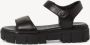Tamaris Zwarte Casual Open Platte Sandalen Black Dames - Thumbnail 3