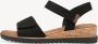 Tamaris dames sandalen met sleehak zwart - Thumbnail 3