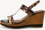 Tamaris 1-28302-44 098 Sandaal zwart goud - Thumbnail 3
