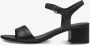 Tamaris Zwarte Casual Platte Sandalen Vrouwen Black Dames - Thumbnail 5
