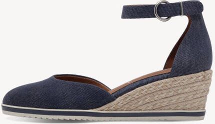 Tamaris Espadrilles Sleehak blauw Textiel Dames - Foto 5