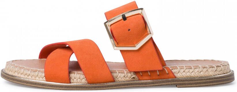 Tamaris Oranje Suède Gesp Slippers Orange Dames - Foto 5