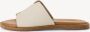 Tamaris Slippers van leer met licht gestructureerde zool - Thumbnail 2