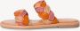 Tamaris Slippers blokhak zomerschoen slippers met gevlochten bandage - Thumbnail 2