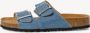 Tamaris Glitter Blauwe Slipper met Leren Voetbed Blue Dames - Thumbnail 4