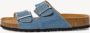 Tamaris Glitter Blauwe Slipper met Leren Voetbed Blue Dames - Thumbnail 2