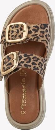 Tamaris Leopard Slippers bruin Leer Dames - Foto 9