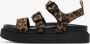 Tamaris Sandalen Plat Sandalen Plat Beige - Thumbnail 4