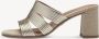 Tamaris Elegante Metallic Gouden Muil Hakken Multicolor Dames - Thumbnail 4