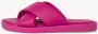 Tamaris Zwarte Leren Sliders Stap in Stijl Black Dames - Thumbnail 123