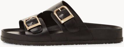 Tamaris Slippers plateau zomerschoen strandschoen met gouden gespen - Foto 10