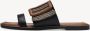 Tamaris Geweven Band Slipper met Gesp Black Dames - Thumbnail 4