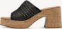Tamaris Slippers blokhak plateau zomerschoen in vlechtlook - Thumbnail 3