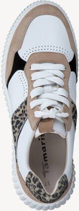 Tamaris Plateausneakers in materiaalmix vrijetijdsschoen lage schoen veterschoen - Foto 4
