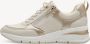 Tamaris Beige Sneaker met Stijlvolle Gouden Accenten Beige Dames - Thumbnail 5