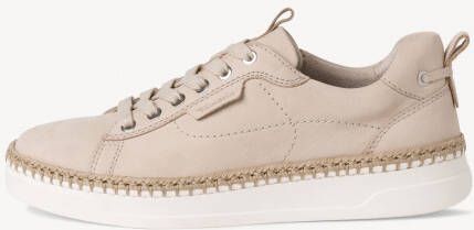 TAMARIS Leren Sneaker beige