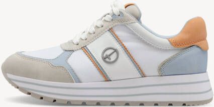 Tamaris Plateausneakers vrijetijdsschoen lage schoen veterschoen met gekleurde accenten - Foto 5