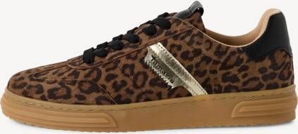 Tamaris Plateausneakers vrijetijdsschoen halfhoge schoen veterschoen in trendy animal look - Foto 4