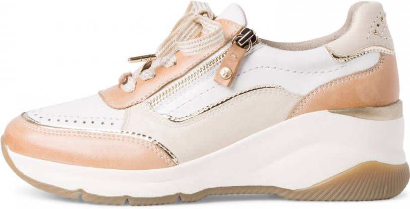 Tamaris Veterschoen Dames Pure Relax Lijn Met Functionele Rits Camel